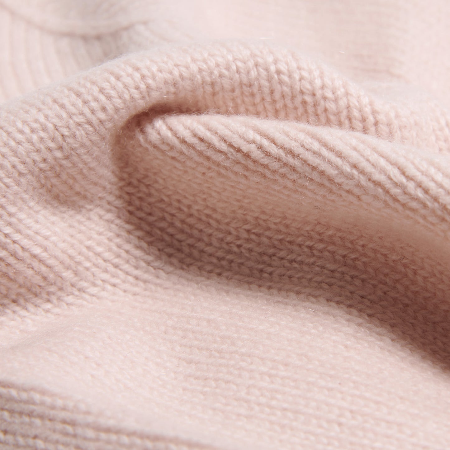 100% Cashmere Beanie Muts Dusty Pink